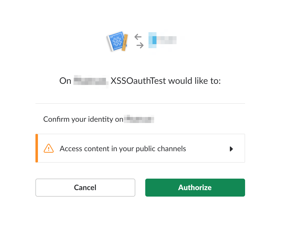 Slack Oauth XSS App