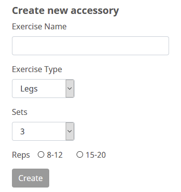 Create exercise