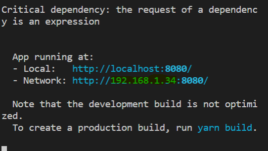 ipv4 address that your application is running on