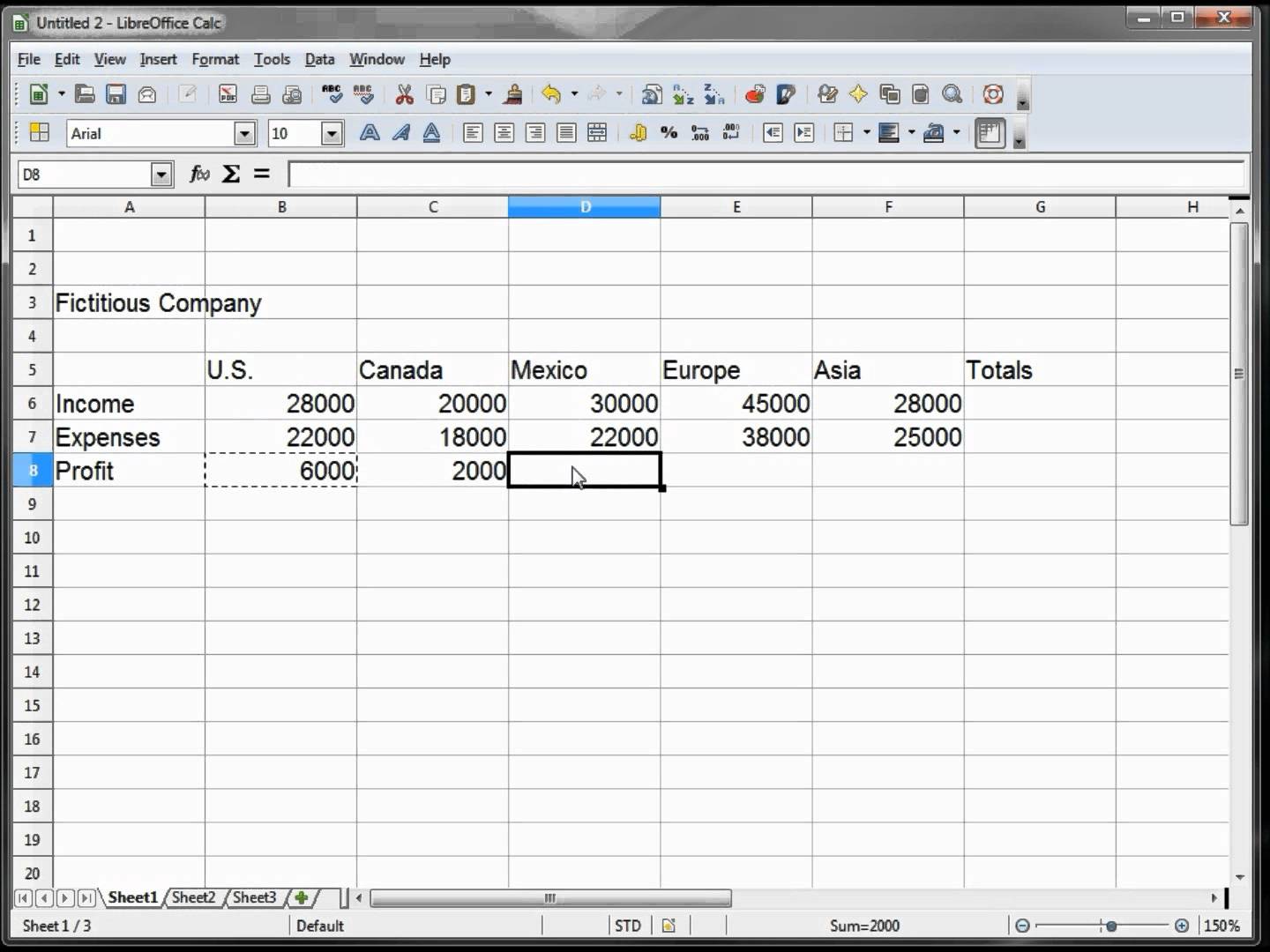 Libreoffice Calc