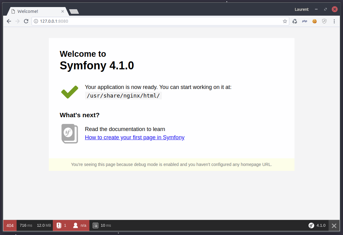 Symfony web view