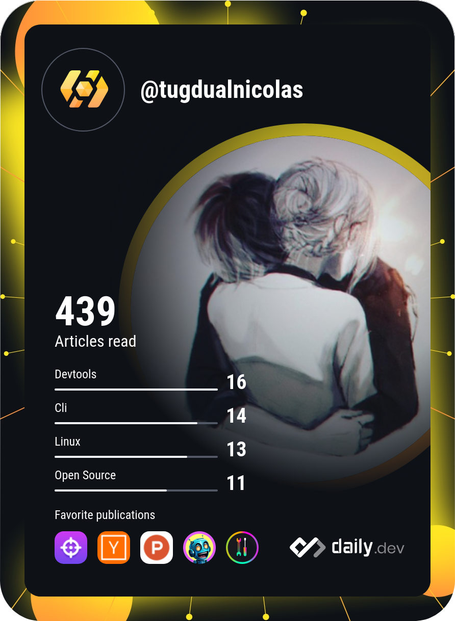 Tugdual NICOLAS's Dev Card